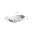 Axyaa Rock Ceramic Main Dish Plate: Creative Pure White Tableware
