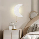 Axyaa LED Moon Cloud Wall Lamp for Kids' Bedroom Charging Decoration