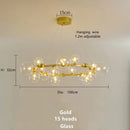 Axyaa Magic Beans Glass Ball LED Ceiling Chandelier – Modern Home Decor Lighting