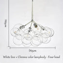 Axyaa Nordic Bubbleball LED Chandelier for Children's Room and Living Room