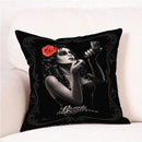 Axyaa Skull Floral Festival Cushion Cover - Halloween Home Decor