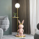 Axyaa Rabbit LED Floor Lamp for Study Living Room Girls Bedroom