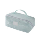 Axyaa Mesh Pillow Beauty Bag: Large Capacity Cosmetic Organizer with Partitions