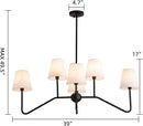 Axyaa Industrial Style Chandelier Ceiling Light for Living Room, Bedroom, and Restaurant.