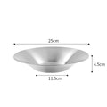 Axyaa Stainless Steel Japanese Ramen Bowl 25/27cm, Kitchen Tableware for Rice, Soup, Salad