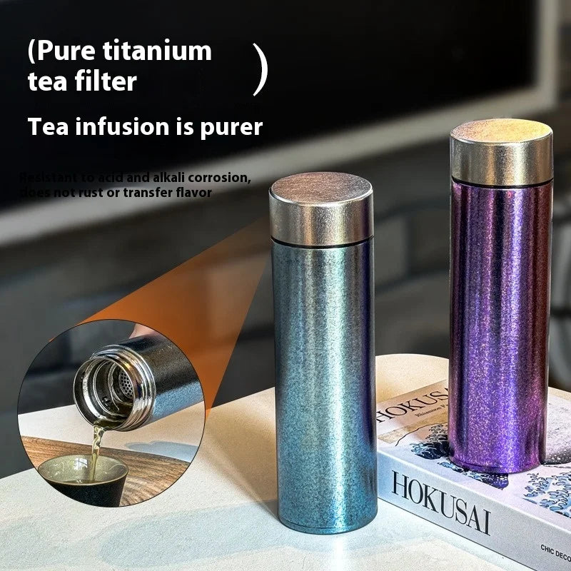 Axyaa Titanium Insulated Cup for Hot/Cold Drinks - Portable Tea/Coffee Water Cup