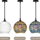 Axyaa Nordic Glass Pendant Lamp Set - Creative Stained Loft Hanging Lights
