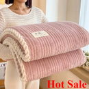Axyaa Winter King Size Plaid Throw Blanket - Cozy Home Comforter