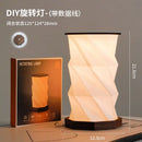 Axyaa Rotating Wood Bedside Lamp with Wireless Charger & Soft Glow Modes