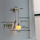 Axyaa Ceramic Shade LED Wall Lamp: Up Down Rotate Light for Living Room, Bathroom, Stairway