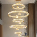 Axyaa Ring LED Pendant Light Chandeliers for Modern Living and Dining Room