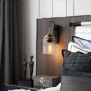 Axyaa Vintage LED Bathroom Mirror Light Glass Lampshade Retro Wall Sconce