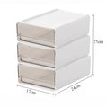 Axyaa Clear Drawer Office Storage Box Set for Organizing A4 Files & Office Supplies