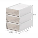 Axyaa Clear Drawer Office Storage Box Set for Organizing A4 Files & Office Supplies