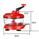 Axyaa Hand-Cranked Meat Grinder & Dumpling Maker with Vegetable Chop and Mincing Functions