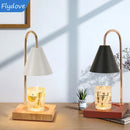 Axyaa Nordic LED Candle Table Lamp with Wood Base for Home Lighting