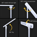 Axyaa LED Desk Lamp 3 Dimmable Levels Rechargeable Touch Night Light Foldable Table Lamp