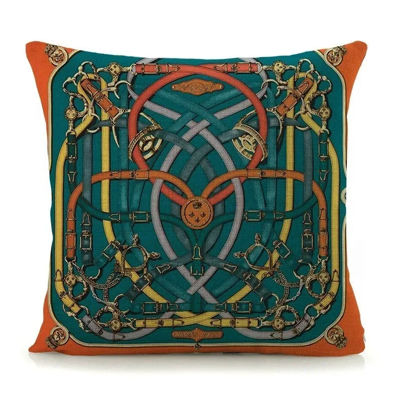 Luxury Abstract Art Pattern Pillow Cover by Axyaa - 45x45cm