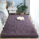 Axyaa Plush Khaki Faux Lambswool Rug | Thick Fluffy Anti-Slip Carpet for Home Decor