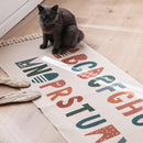 Axyaa Bohemian Retro Tassel Cotton Linen Rug 60x180 for Home Décor