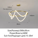 Axyaa Nordic LED Chandelier for Home Decor - Luminous Pendant Lighting