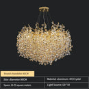 Axyaa Modern Crystal Pendant Chandelier for Dining Room, Living Room, and Bedroom