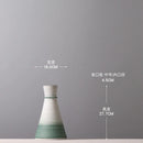 Axyaa Green Gradient Ceramic Vase for Stylish Living Room Decor
