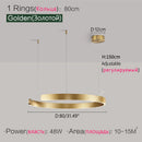Axyaa LED Round Ring Chandelier for Dining and Living Room
