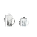 Axyaa Large Capacity Beer Glass Mug with Handle, Club Bar Party Home