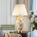 Axyaa Ceramic Desk Lamp: Luxury Classical Table Light for Bedroom, Living Room & Home Décor