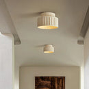 Axyaa White Bedroom Decorative Ceiling Lamp, Japanese Style Cream Apartment Décor