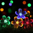 Axyaa Cherry Blossom Solar Fairy Lights for Outdoor Garden Decor