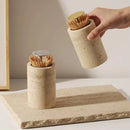 Axya Vintage Toothpick Holder, Press-On Tube for Living Room, Dining Table Ornament