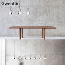 Axyaa Glass Ball Pendant Lamps Modern LED Light Fixtures for Home Decor