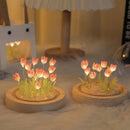 Axyaa Tulip Flower LED Night Light: Handmade Bedroom Decor & Birthday Gift