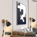 Axyaa Black Iron LED Wall Sconce Modern Simple Bathroom Vanity Light