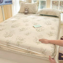 Axyaa 100% Cotton Mattress Protector Cover - Single Piece, Non-slip, Dustproof