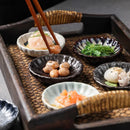 Axyaa Ceramic Flower Sauce Dish Set for Sushi & Molecular Cuisine