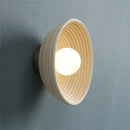 Axyaa Japanese Style LED Rattan Wall Light for Living Room and Bedroom