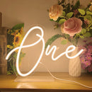 Axyaa Neon Sign Light: Personalized Desk Decor & Baby Birthday Party Gift