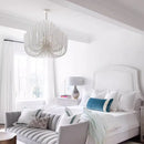 Axyaa French Retro Cream Chandelier for Living Room, Bedroom, Hotel or Restaurant Lighting