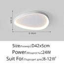 Axyaa Nordic Minimalist LED Ceiling Light for Modern Living Room, Bedroom, and Study.