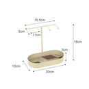 Axyaa Beige Iron Hook Tray Tableware Home & Kitchen Organizer Tray