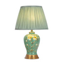 Axyaa Ceramic Table Lamp Blue White Porcelain Retro Lighting