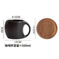 Axyaa 300ML Ceramic Coffee Mug Set with Plate - High-end Breakfast Cup Decoration