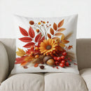 Autumn Harvest Fruits & Wheat Pillow Cover for Sofa, Bedroom, Car - Axyaa