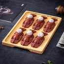 Axyaa Purple Clay Shrimp Plate - Dessert Dim Sum Sushi Serving Molecular Cuisine Tableware