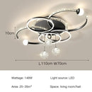 Axyaa Modern Master Bedroom Pendant Lamp LED Creative Lighting Fixtures