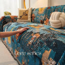 Axyaa Bohemian Sofa Cushion: Modern Printed Sofa Cover & Blanket Set for Living Room.