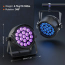 Axyaa RGBW LED Par Lights 4PCS 250W Waterproof Stage Lighting